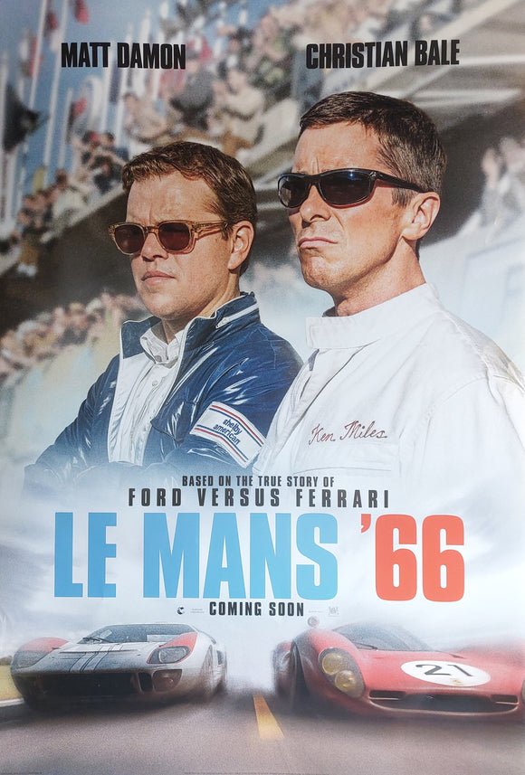 Le Mans '66 Original Movie Poster 2019, Ford, Ferrari  SOLD