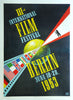 Montreal World Film Festival, 1988. Original Poster, Art Deco, Machine Age style