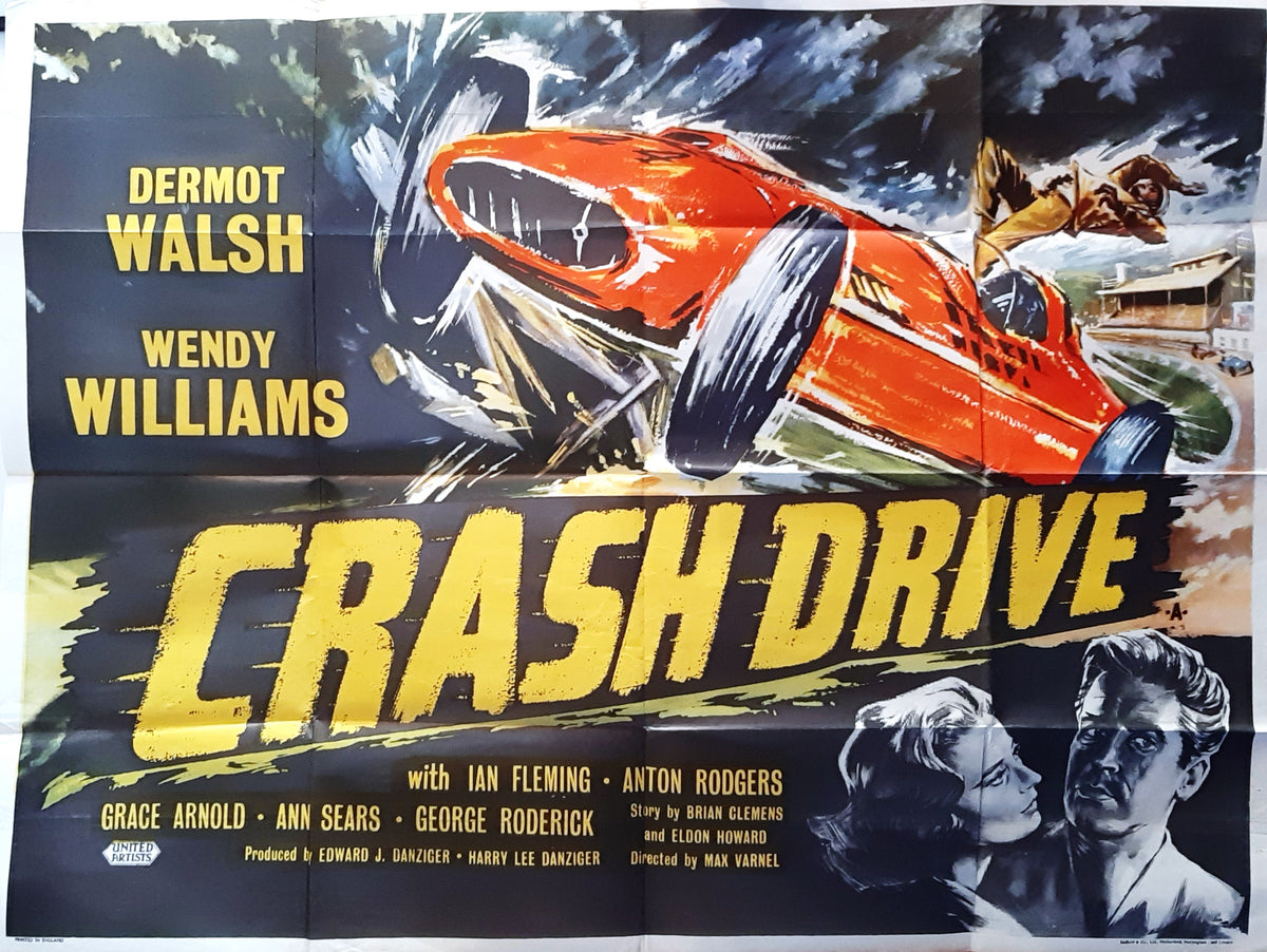 Crash Drive - Original UK Quad Movie Poster, 1959 – Drivepast