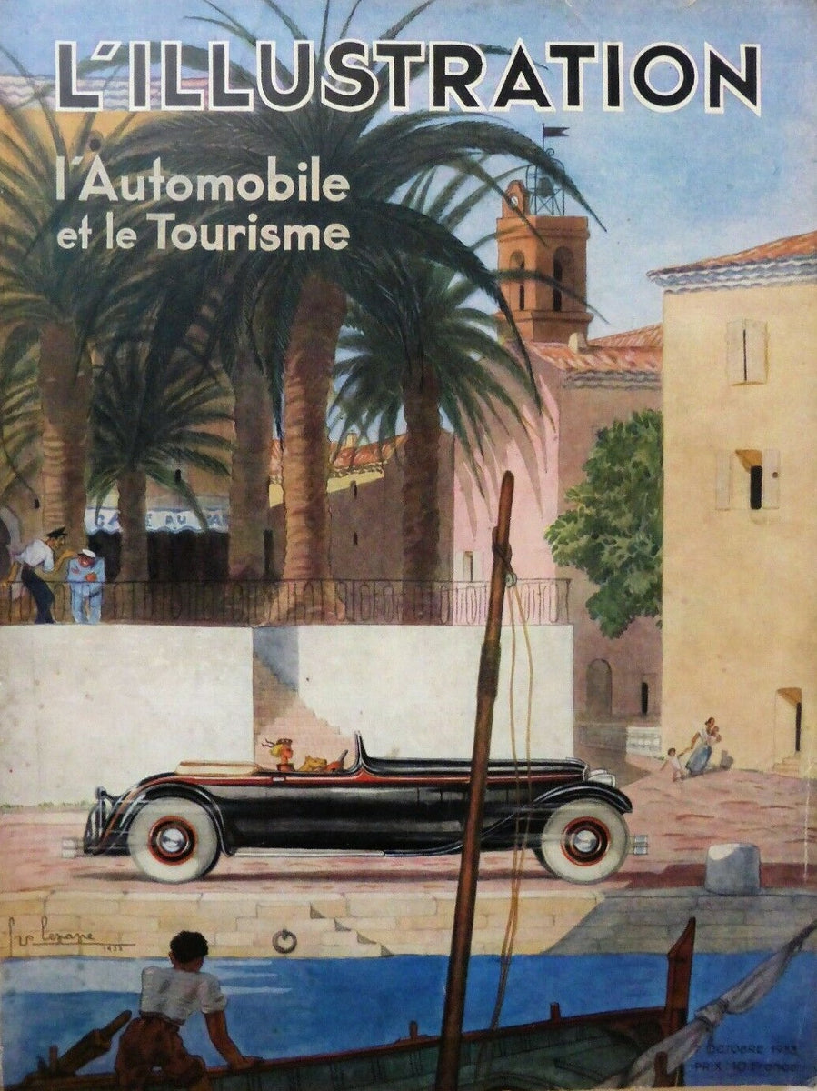 フランス雑誌L'ILLUSTRATION広告 1930年OMEGAオリジナル L'Illustration Magazine, France, 1933. Art Deco, Geo Ham