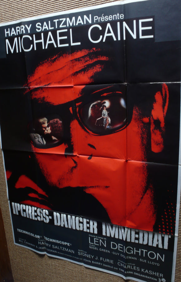 The Ipcress File - Original French Movie Poster, 1965. Michael Caine