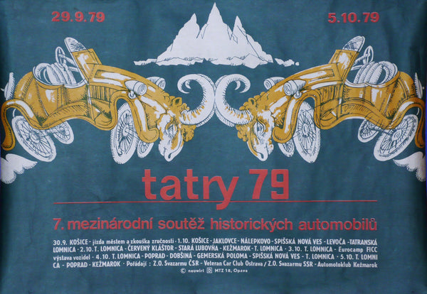 Slovakia Vintage Rally 1979. Original Poster