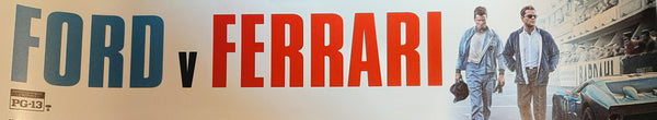 Ford v. Ferrari (USA, 2019) Banner. Rare