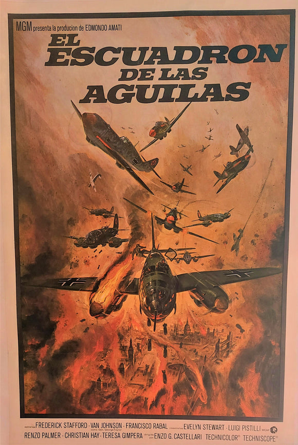 Eagles Over London - Original Poster, 1970. Linen Backed