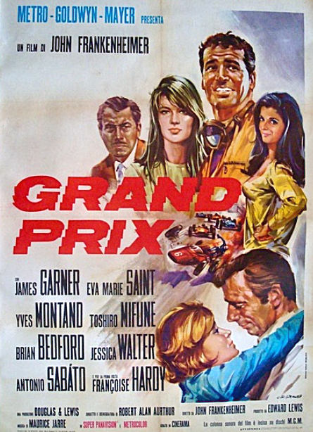 Grand Prix - Original Poster for Classic Motor Racing Movie, 1966