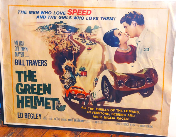 The Green Helmet - Original Movie Poster, 1961 - Motorsport