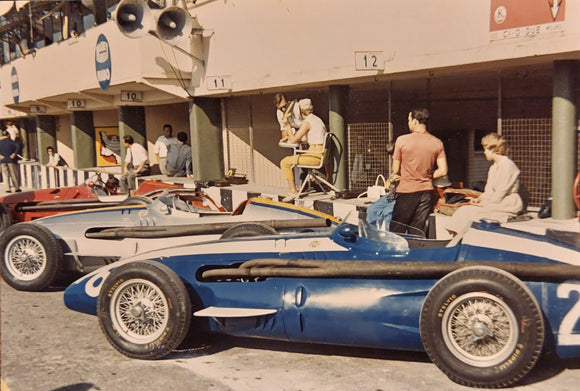 Maserati Pix, Masten Gregory and Jo Bonnier, 1957. Italian GP