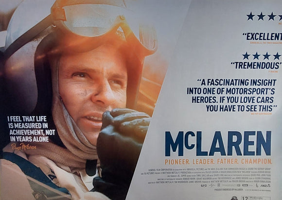 McLaren, Original Movie Poster, 2017