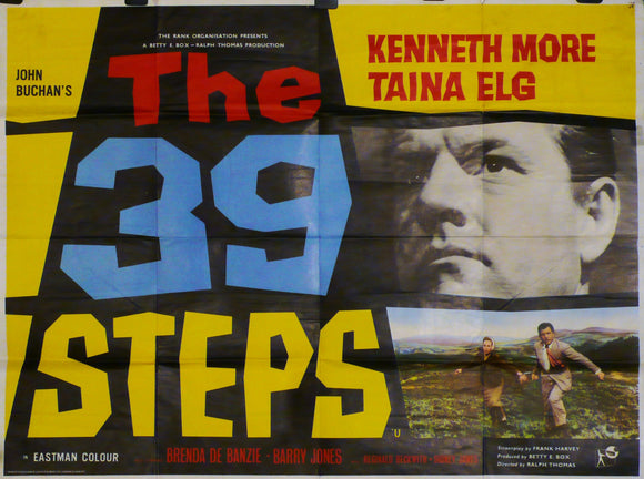The 39 Steps - Original UK Movie Poster - Kenneth More