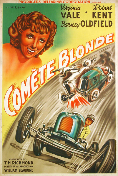 BLONDE COMET, USA 1941 - Original French Poster , Indianapolis, Miller