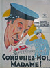 conduisez moi madame Original Movie Poster Belgium 1932