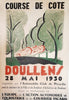 Original Poster, France 1950 for Doullens Hill Climb
