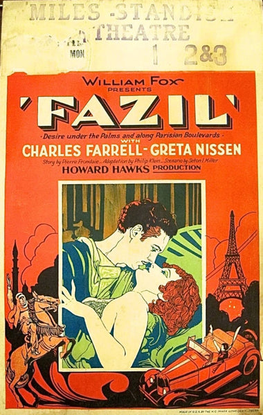 Fazil , Original US Movie Poster, 1928, Art Deco