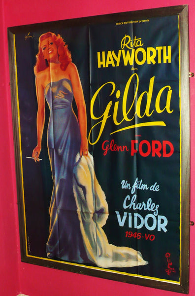 GILDA - Rita Hayworth - Beautiful re-release poster, 1970
