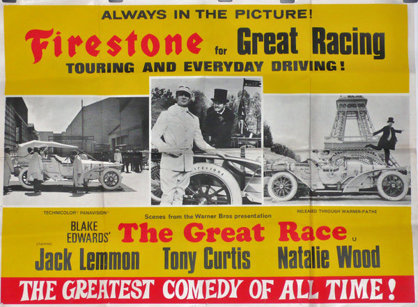 Firestone & The Great Race, Original Movie Poster, 1965