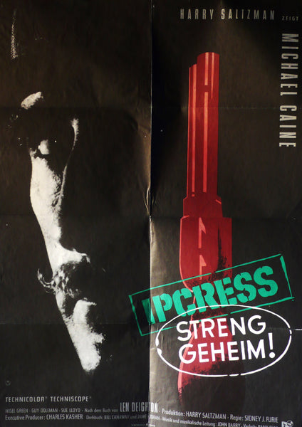 Ipcress File, Original German Movie Poster, 1965