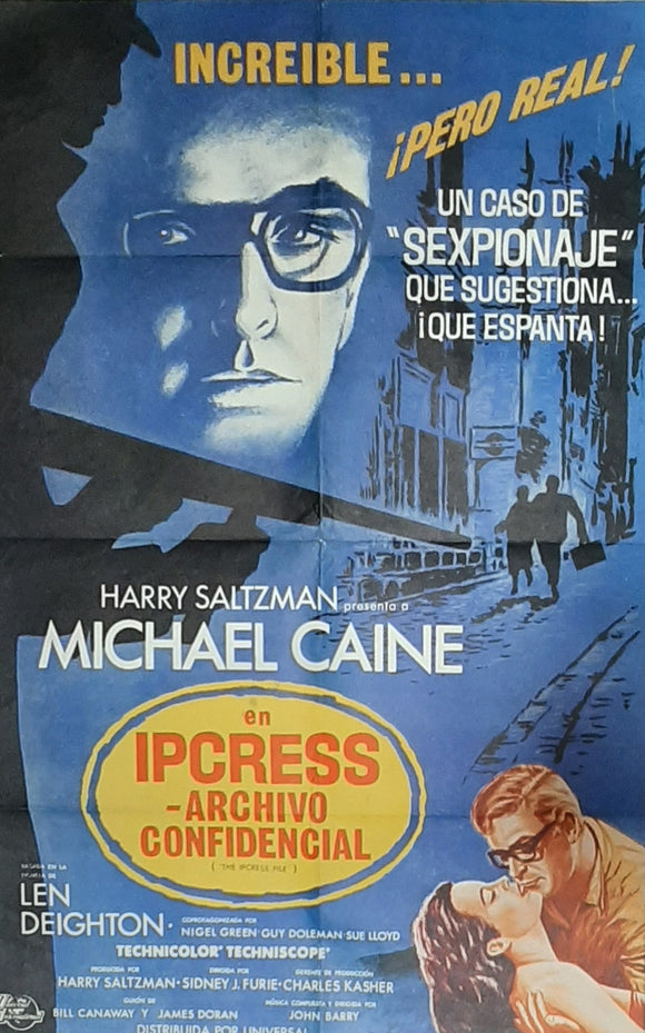 The Ipcress File, USA,1965. Michael Caine, Harry Palmer