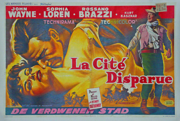 Legend of the Lost Belgium 1957 Original Movie Poster