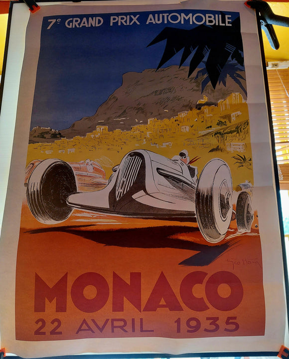Early Repro, Geo Ham Monaco GP, 1935