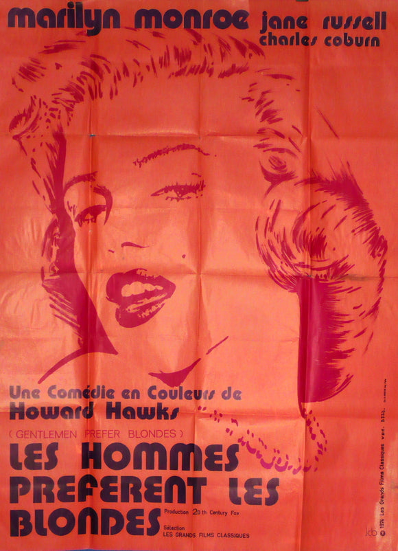 Gentlemen Prefer Blondes, Monroe, Russell, France 1974