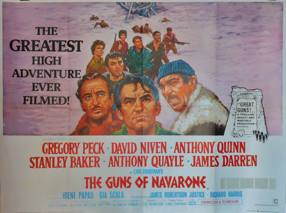The Guns of Navarone, Original UK Movie Poster, 1974