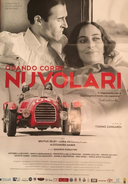 TAZIO NUVOLARI - "Quando Corre Nuvolari", Original Movie Poster