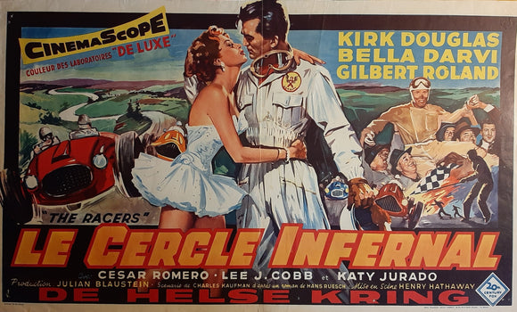 The Racers, Original Movie Poster, Belgium 1955. H.W.M