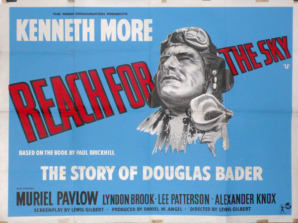 Reach For the Sky - Original UK Re-release Movie Poster, 1960s
