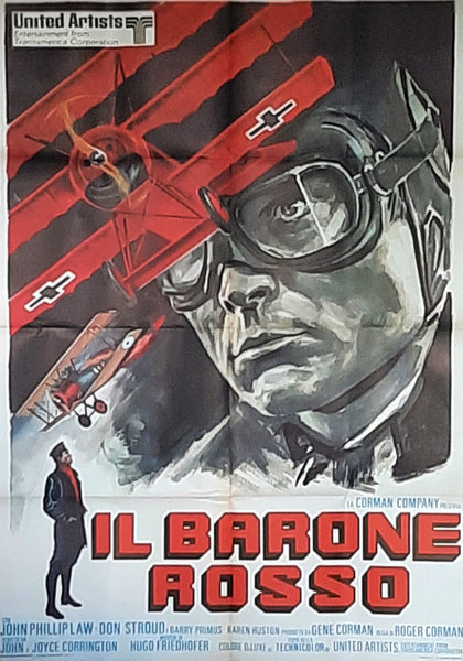 VON RICHTHOFEN AND BROWN , AKA: THE RED BARON, USA 1971  Original Italian Movie Poster