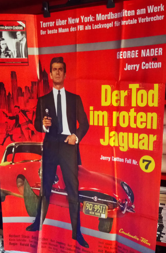 Red Jaguar, Original German Movie Poster, 1968