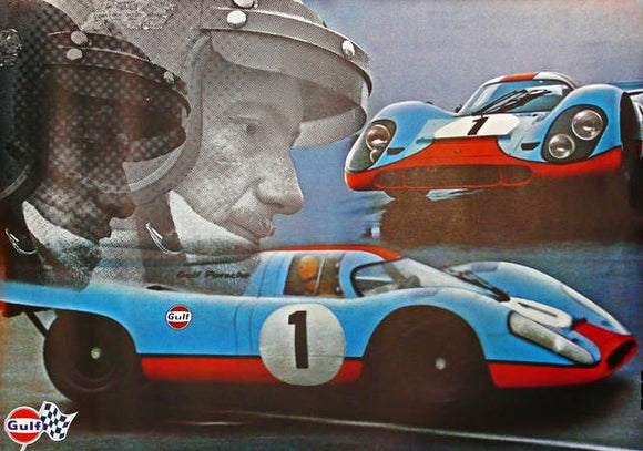Jo Siffert - Gulf Oil Tribute Poster - Porsche 917