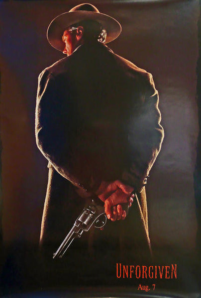 Unforgiven - Clint Eastwood. Original US Teaser poster, 1992