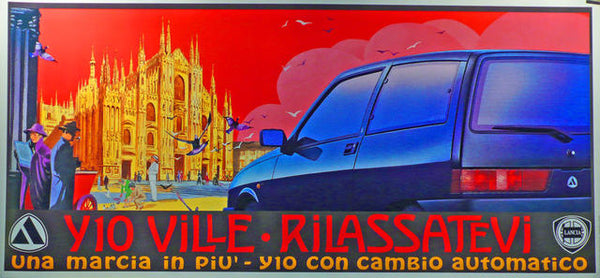 Lancia Showroom Poster  Italy 1994