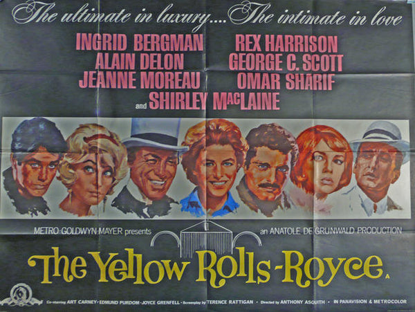 The Yellow Rolls Royce  UK Quad 1964